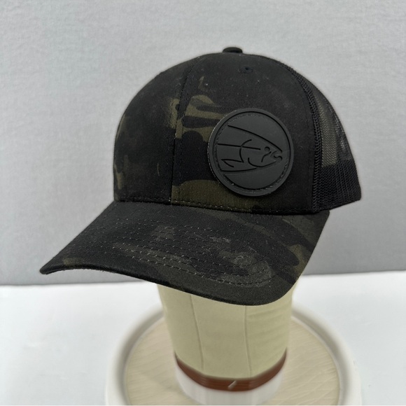 HUK Unisex Kid's Straw, Wide Brim Beach Hat, KC Fish And - View #5